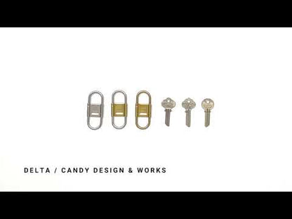 Candy Design & Works Carabiner - Delta/Brass | Flywheel | Stationery | Tasmania