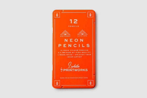 Printworks Colour Pencils Set of 12 - Neon