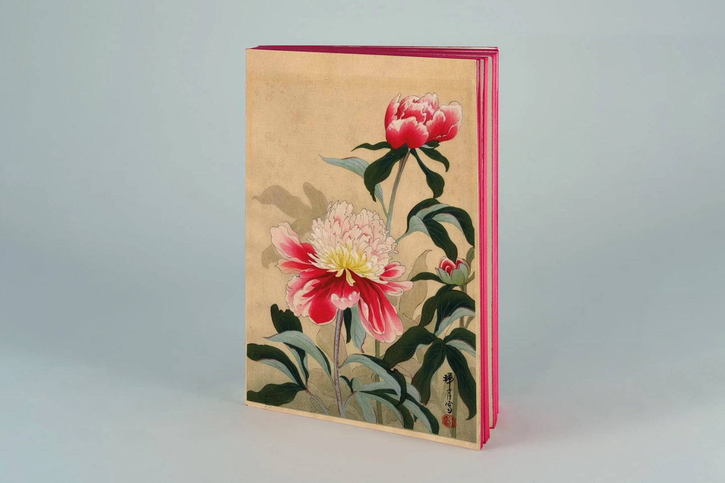 Slow Design Canvas Notebook - Peony