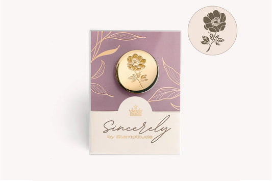 Stamptitude Wax Stamp Head - Anemone | Flywheel | Stationery | Tasmania