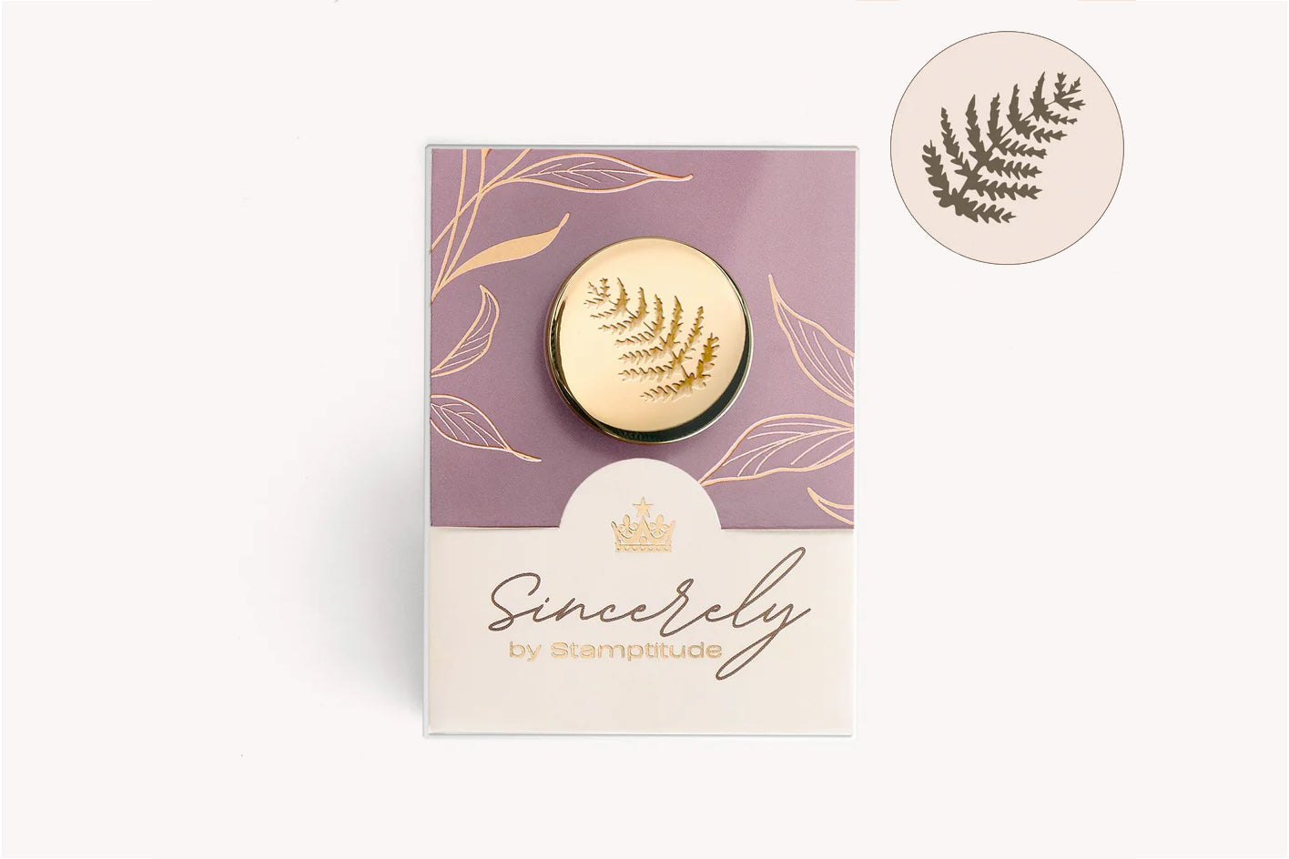 Stamptitude Wax Stamp Head - Fern | Flywheel | Stationery | Tasmania