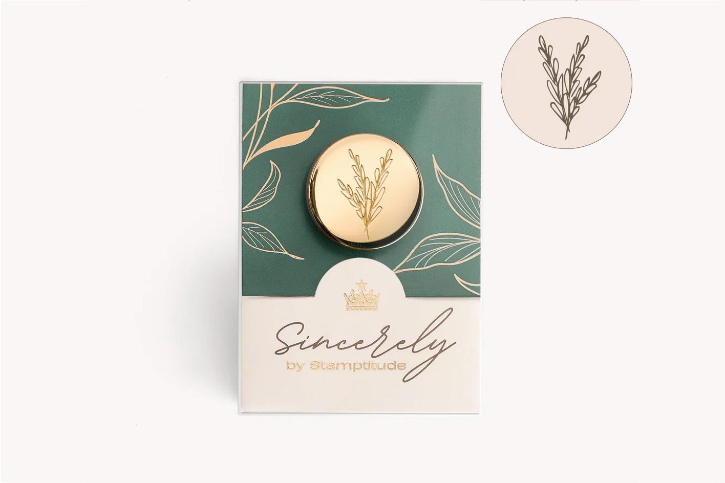 Stamptitude Wax Stamp Head - Herbaceous | Flywheel | Stationery | Tasmania