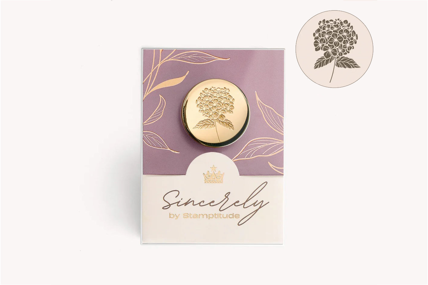 Stamptitude Wax Stamp Head - Hydrangea | Flywheel | Stationery | Tasmania
