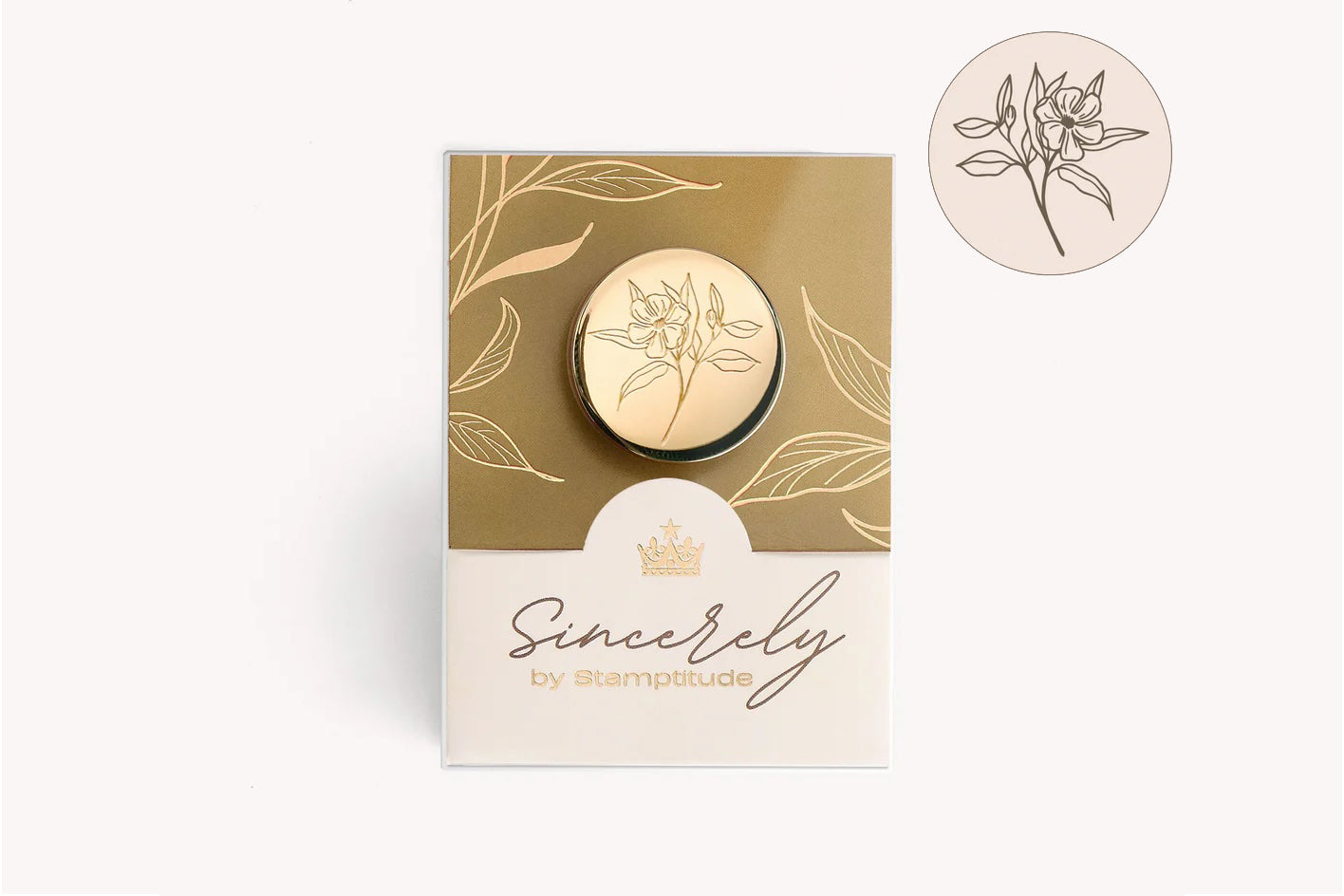 Stamptitude Wax Stamp Head - Jasmine | Flywheel | Stationery | Tasmania