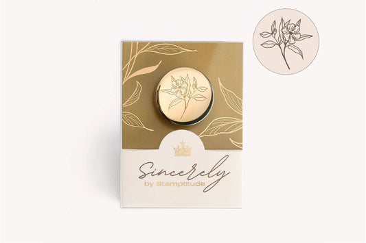 Stamptitude Wax Stamp Head - Jasmine | Flywheel | Stationery | Tasmania