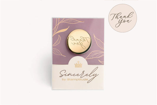 Stamptitude Wax Stamp Head - Thank You | Flywheel | Stationery | Tasmania