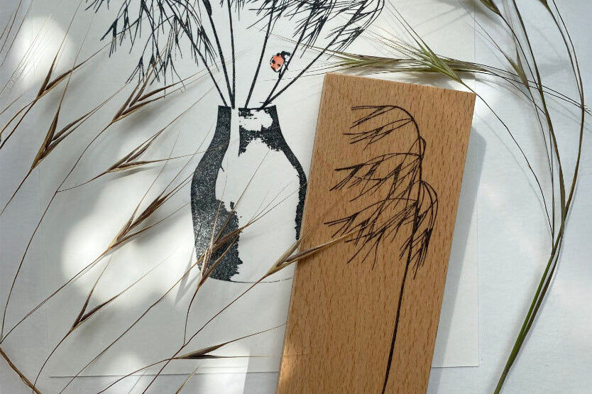 Stempel Jazz Rubber Stamp - Bromegrass | Flywheel | Stationery | Tasmania