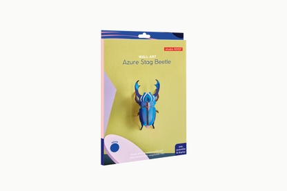 Studio Roof Wall Art - Azure Stag Beetle Flywheel Stationery Tasmania