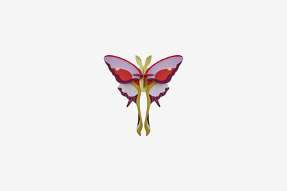 Studio Roof Wall Art - Lilac Comet Butterfly