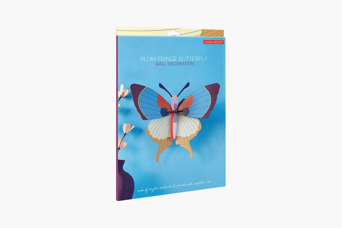 Studio Roof Wall Art - Plum Fringe Butterfly