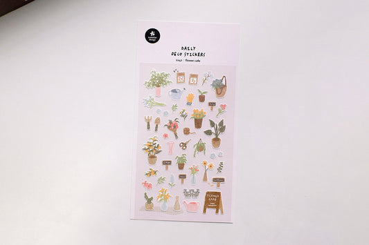 Suatelier Design Stickers - Flower Café Stickers Flywheel Stationery Tasmania