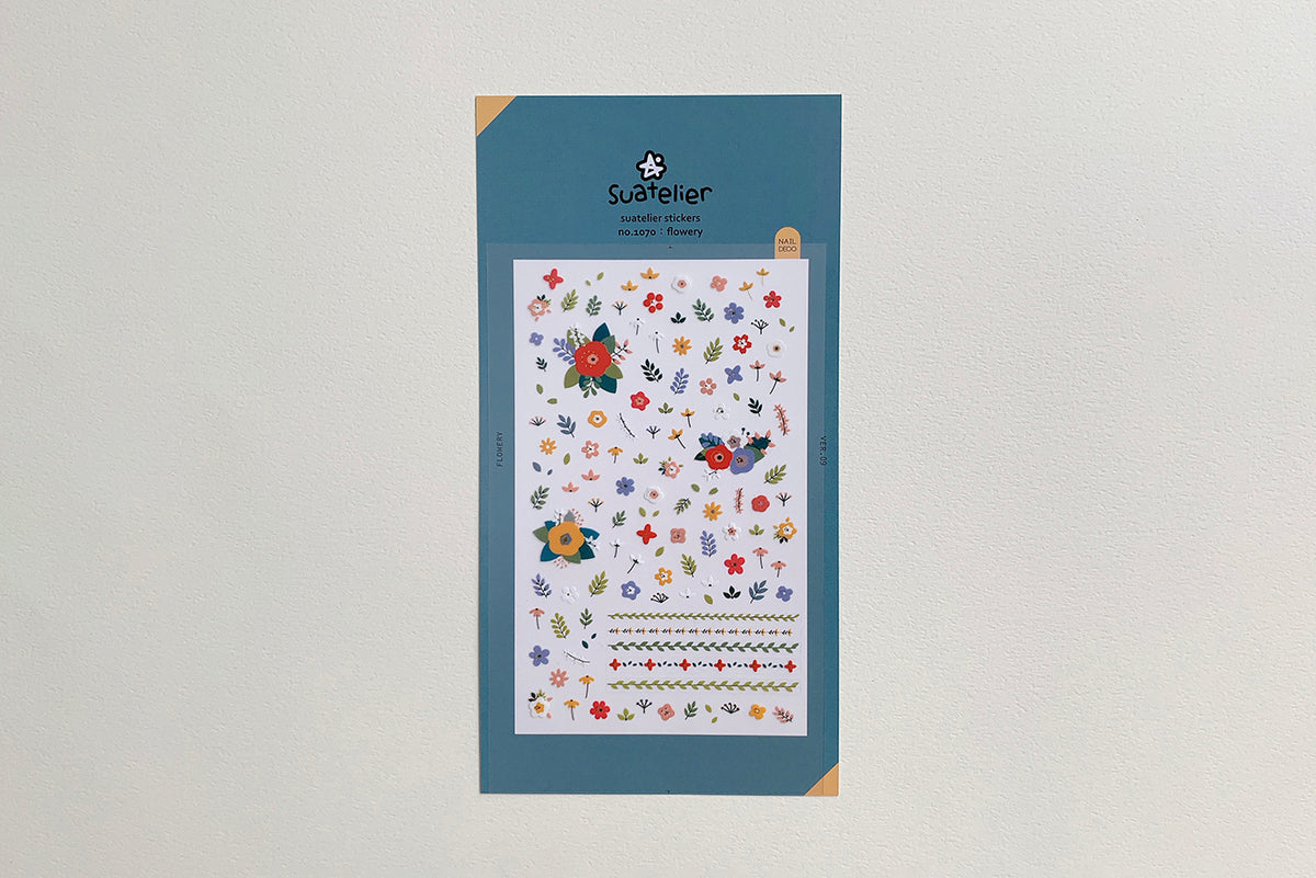 Suatelier Design Stickers - Flowery Stickers Flywheel Stationery Tasmania