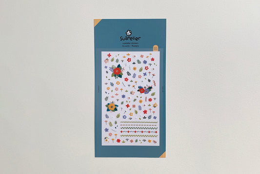 Suatelier Design Stickers - Flowery Stickers Flywheel Stationery Tasmania