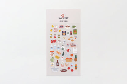 Suatelier Design Stickers - Market Stickers Flywheel Stationery Tasmania