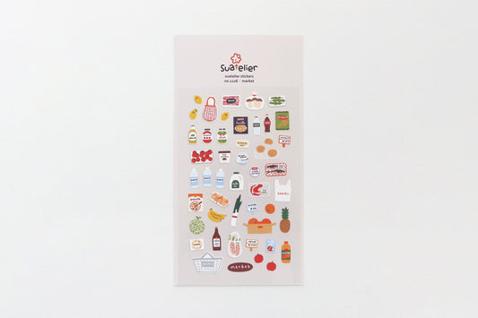 Suatelier Design Stickers - Market Stickers Flywheel Stationery Tasmania