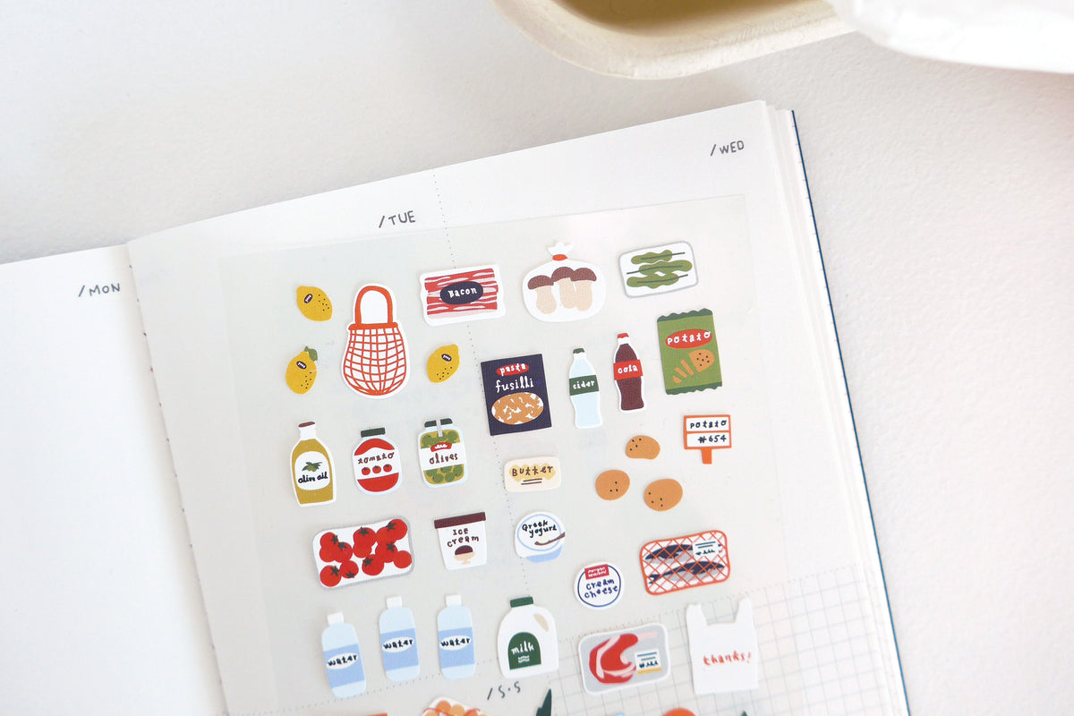 Suatelier Design Stickers - Market Stickers Flywheel Stationery Tasmania