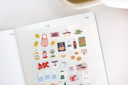 Suatelier Design Stickers - Market Stickers Flywheel Stationery Tasmania
