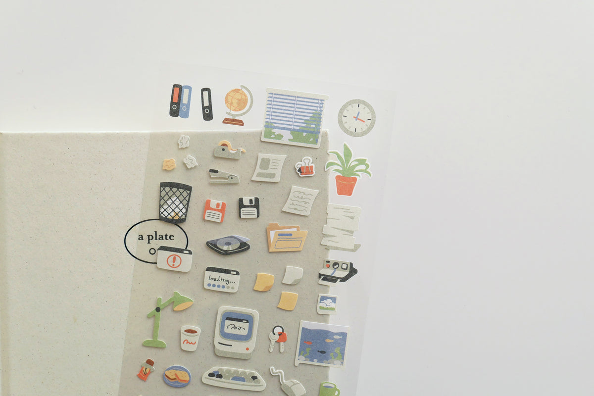 Suatelier Design Stickers - Retro Office Stickers Flywheel Stationery Tasmania