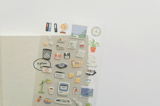 Suatelier Design Stickers - Retro Office Stickers Flywheel Stationery Tasmania