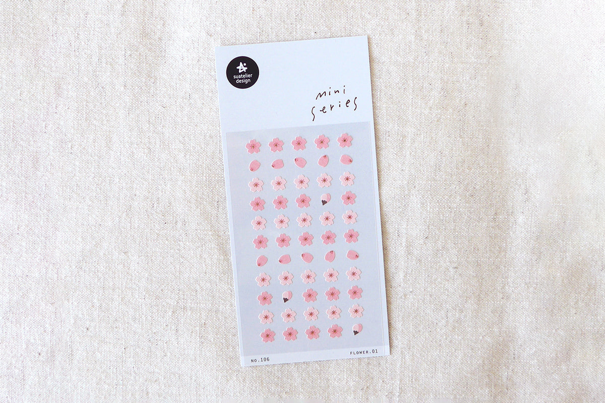 Suatelier Design Stickers - Mini Series Flower 01 Stickers Flywheel Stationery Tasmania