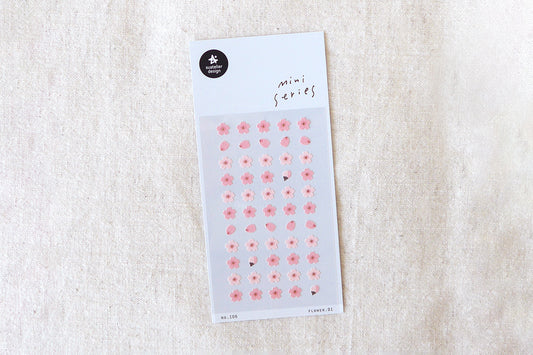 Suatelier Design Stickers - Mini Series Flower 01 Stickers Flywheel Stationery Tasmania