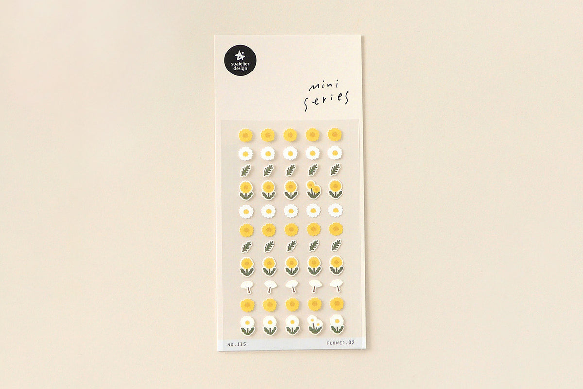 Suatelier Design Stickers - Mini Series Flower 02 Stickers Flywheel Stationery Tasmania