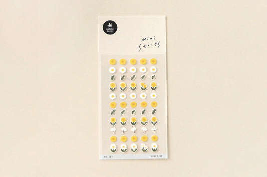 Suatelier Design Stickers - Mini Series Flower 02 Stickers Flywheel Stationery Tasmania