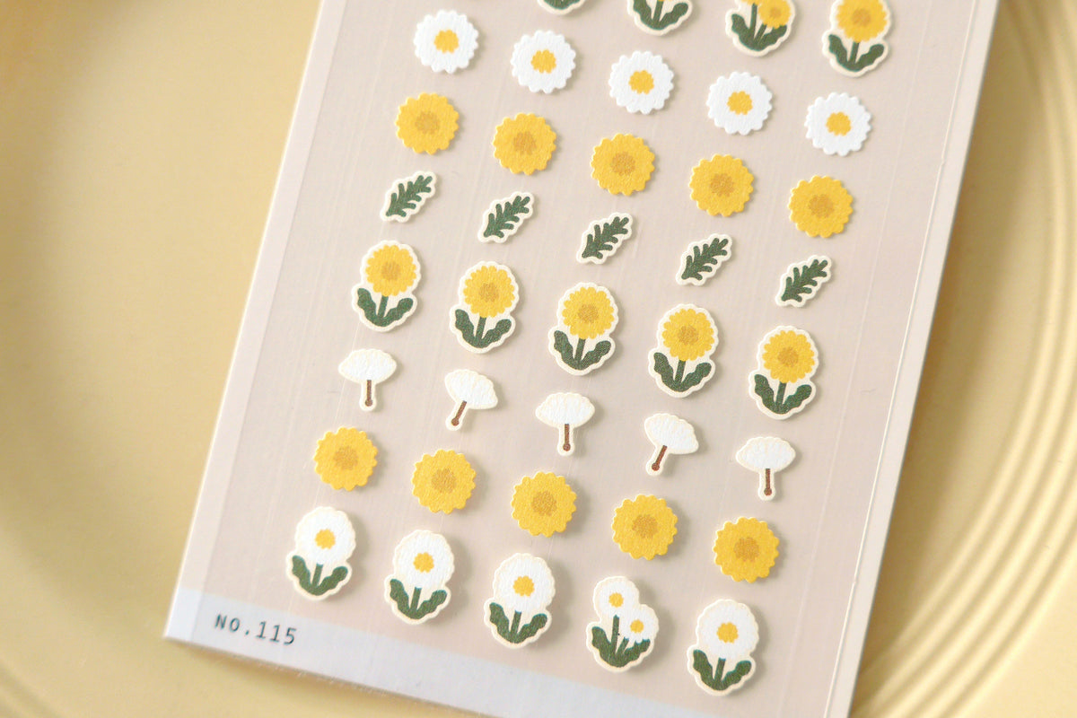 Suatelier Design Stickers - Mini Series Flower 02 Stickers Flywheel Stationery Tasmania