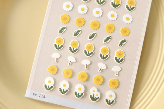 Suatelier Design Stickers - Mini Series Flower 02 Stickers Flywheel Stationery Tasmania