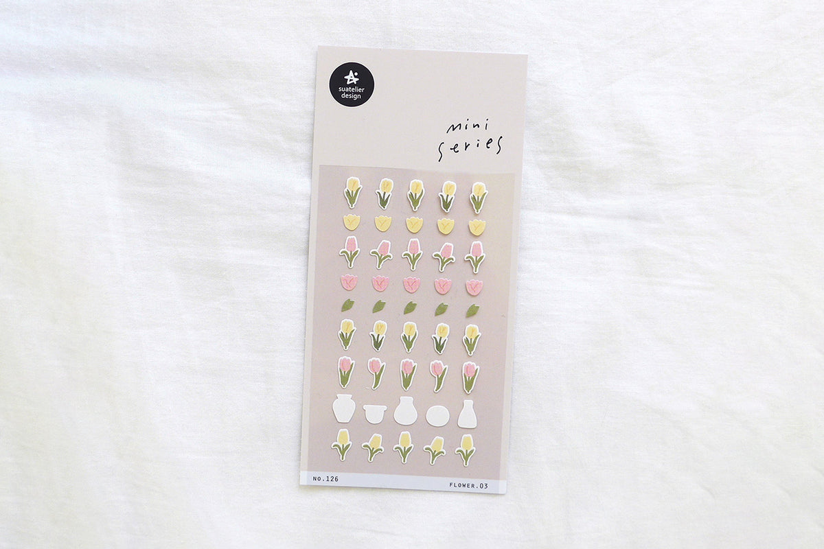 Suatelier Design Stickers - Mini Series Flower 03 Stickers Flywheel Stationery Tasmania