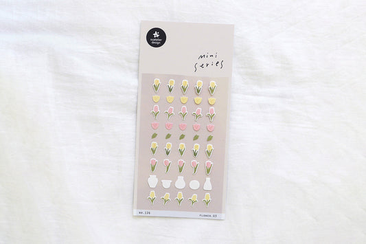 Suatelier Design Stickers - Mini Series Flower 03 Stickers Flywheel Stationery Tasmania