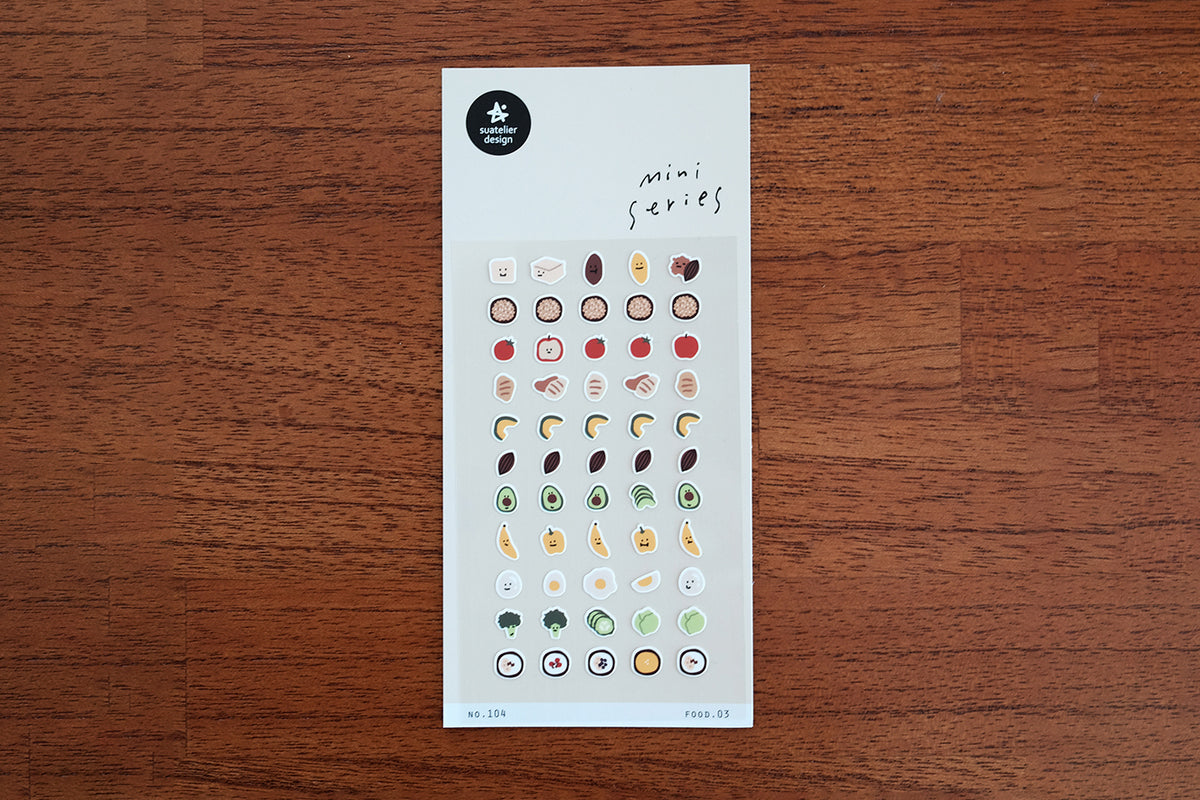 Suatelier Design Stickers - Mini Series Food 03 Stickers Flywheel Stationery Tasmania