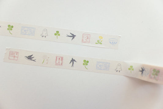 Suatelier Design Washi Tape - Illustration 05 Motifs Flywheel Stationery Tasmania
