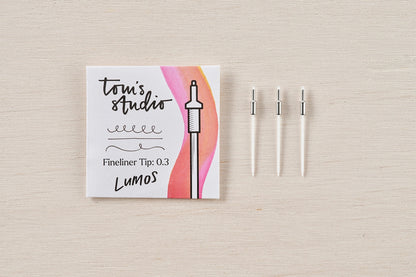 Tom's Studio Lumos Tips - Pack of 3 | Flywheel | Stationery | Tasmania