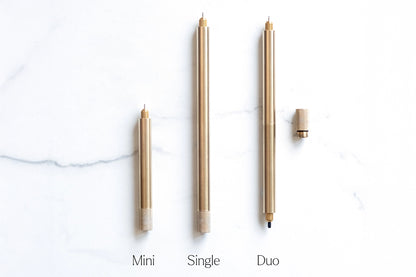 Tom's Studio Lumos Brass - Duo Tip | Flywheel | Stationery | Tasmania