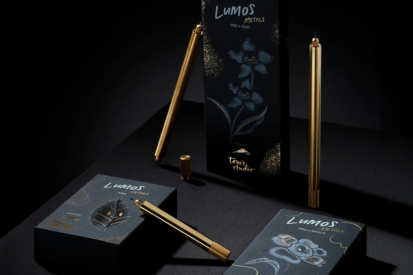 Tom's Studio Lumos Brass - Duo Tip | Flywheel | Stationery | Tasmania