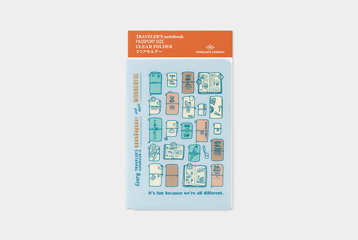 Traveler's Company 2027 Clear Folder - Passport Flywheel Stationery Tasmania