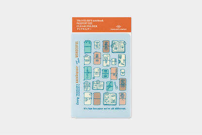 Traveler's Company 2027 Clear Folder - Passport Flywheel Stationery Tasmania