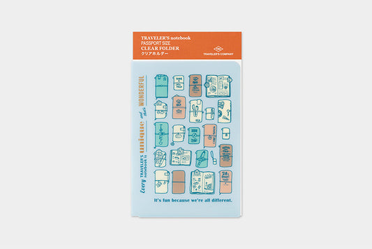 Traveler's Company 2027 Clear Folder - Passport Flywheel Stationery Tasmania