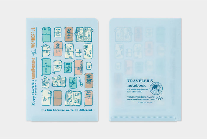 Traveler's Company 2027 Clear Folder - Passport Flywheel Stationery Tasmania