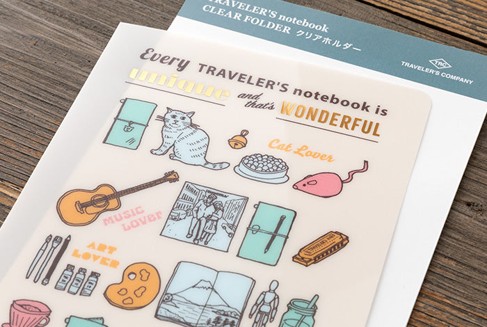 Traveler's Company 2027 Clear Folder - Regular Flywheel Stationery Tasmania