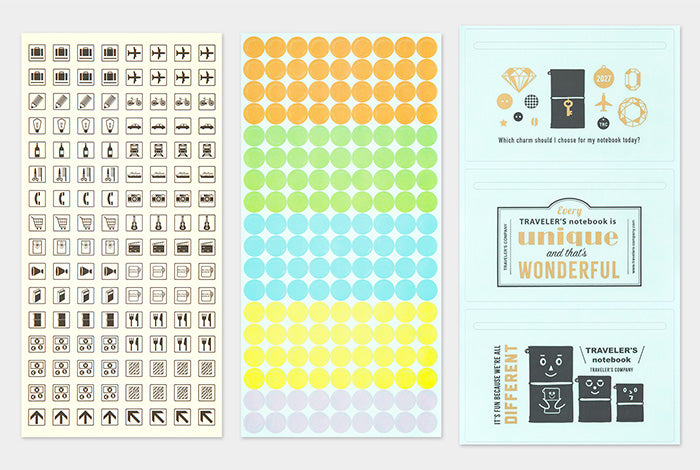 Traveler's Company 2027 Customize Sticker Set Flywheel Stationery Tasmania