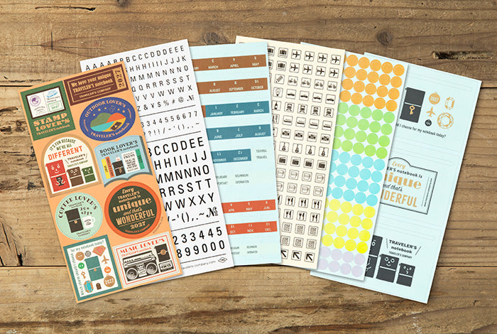 Traveler's Company 2027 Customize Sticker Set Flywheel Stationery Tasmania