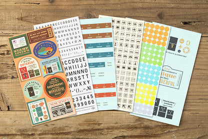 Traveler's Company 2027 Customize Sticker Set Flywheel Stationery Tasmania