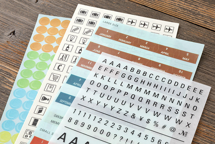 Traveler's Company 2027 Customize Sticker Set Flywheel Stationery Tasmania