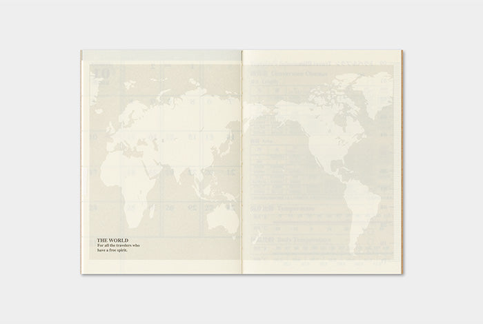 Traveler's Company 2027 Monthly Diary Refill - Passport Flywheel Stationery Tasmania
