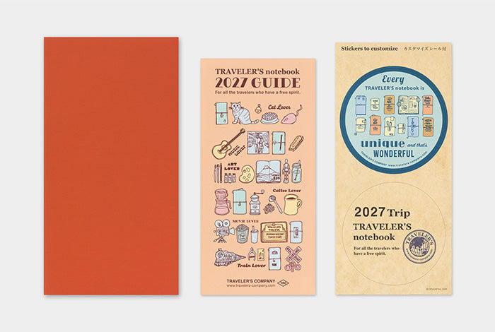Traveler's Company 2027 Monthly Diary Refill - Regular Flywheel Stationery Tasmania