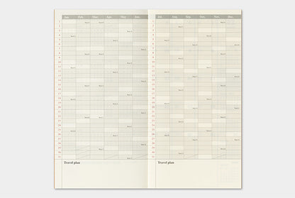 Traveler's Company 2027 Monthly Diary Refill - Regular Flywheel Stationery Tasmania