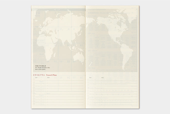 Traveler's Company 2027 Monthly Diary Refill - Regular Flywheel Stationery Tasmania