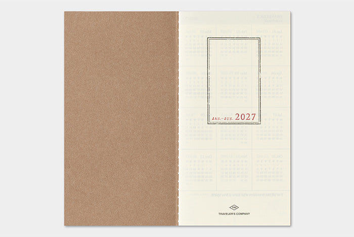 Traveler's Company 2027 Weekly and Memo Diary Refill - Regular Flywheel Stationery Tasmania